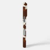 ブラウンカウハイドモノグラム Case-Mate iPhoneケース (裏面 / 右)