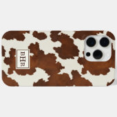ブラウンカウハイドモノグラム Case-Mate iPhoneケース (裏面 (横))