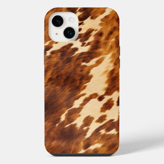ブラウンカウハイド iPhoneケース (裏面)