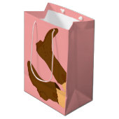 ブラウンカウボーイブーツ ミディアムペーパーバッグ (正面アングル)