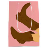 ブラウンカウボーイブーツ ミディアムペーパーバッグ (裏面)