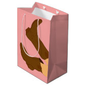 ブラウンカウボーイブーツ ミディアムペーパーバッグ (裏面アングル)