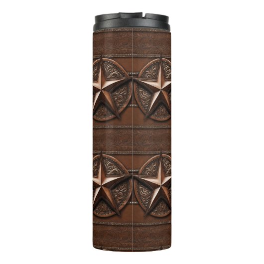 ブラウンカウボーイ素朴ウエスタンカントリーテキサス州スター タンブラー (裏面)