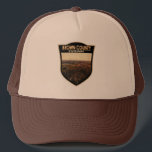 ブラウンカウンティ州パークインディアナバッジ キャップ<br><div class="desc">Brown County州パークのアートワークバッジスタイルデザイン。この公園はインディアナ州の24の州パークの中で圧倒的に大きく、15, 776エーカーを占めており、州の中でも大きな州パークの一つ統一されたである。</div>
