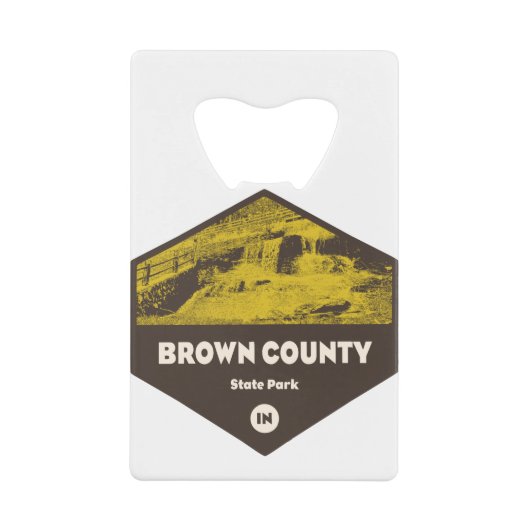 ブラウンカウンティ州パークインディアナ クレジットカード栓抜き (正面)