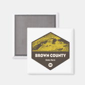 ブラウンカウンティ州パークインディアナ マグネット (正面/裏面)