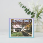 ブラウンカウンティ州パーク – インディアナ統一された州 ポストカード (スタンド正面)