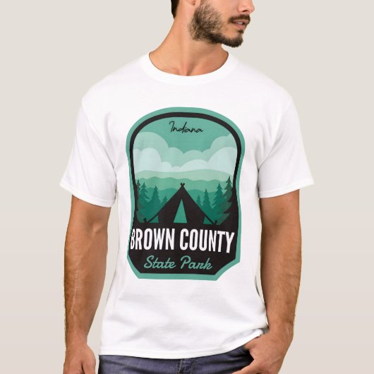 ブラウンカウンティ州パークINキャンピング Tシャツ (正面)
