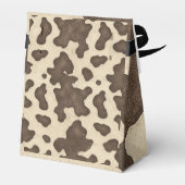 ブラウンカウー素朴プリントカントリーウエスタンロデオパーティー フェイバーボックス (裏面サイド)