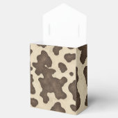 ブラウンカウー素朴プリントカントリーウエスタンロデオパーティー フェイバーボックス (オープン)