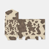 ブラウンカウー素朴プリントカントリーウエスタンロデオパーティー フェイバーボックス (折り畳みなし)