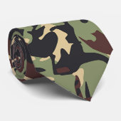 ブラウンカジュアルカモウ ネクタイ (ロール)