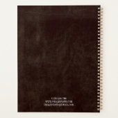 ブラウンカスタムビジネスオーガナイザー2025会社ロゴ プランナー手帳 (裏面)