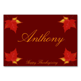 ブラウンカスタム感謝祭座席表紅葉 テーブルナンバー