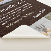 ブラウンカスタム牧師ユニーク向けクリスマスプレゼント シェルパブランケット (3/4)