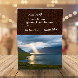 ブラウンカスタム牧師ユニーク向けクリスマスプレゼント フォトブロック