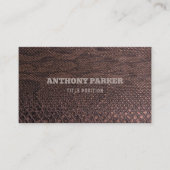 ブラウンカタツムシキビジネスカード 名刺 (正面)