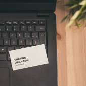 ブラウンカッコいいスタイリッシュ紙テクスチャコンサルタント 名刺