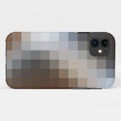 ブラウンカッコいい&グレーモザイクパターンiphone 11ケース Case-Mate iPhoneケース (裏面(横))