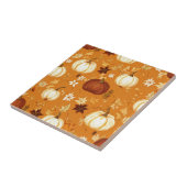 ブラウンカボチャフローラ秋と秋パターン タイル (側面)