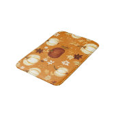 ブラウンカボチャフローラ秋と秋パターン バスマット (アングル)