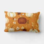ブラウンカボチャフローラ秋と秋パターン ランバークッション (裏面)