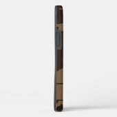 ブラウンカモフラージモノグラム Case-Mate iPhoneケース (裏面 / 右)