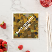 ブラウンカモフラージュ スタンダードカクテルナプキン (インサイチュ)