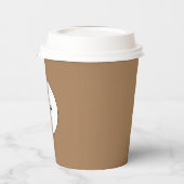 ブラウンカラーコーヒー紙カップ 紙コップ (左)