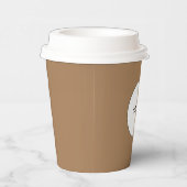 ブラウンカラーコーヒー紙カップ 紙コップ (右)