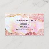 ブラウンカラーフェイクグリッター名刺 名刺 (裏面)