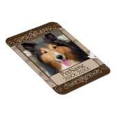 ブラウンカリグラフスワカスタムールズペット悔やみや弔慰 マグネット (右側)