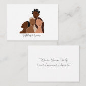 ブラウンガールズノートカード ノートカード (正面/裏面)