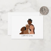 ブラウンガールズノートカード ノートカード (正面/裏面インサイチュ)