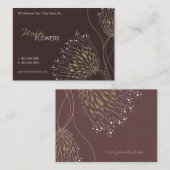ブラウンキクの花シエレガントックフローラ 名刺 (正面/裏面)