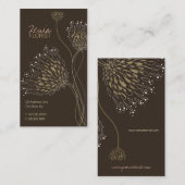 ブラウンキクの花シエレガントックフローラ 名刺 (正面/裏面)