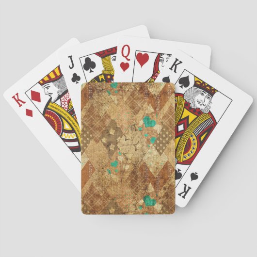 ブラウンキグランジルトスターズハート トランプ (裏面)