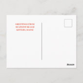 ブラウンキッテリーシーポイントビーチメイン自然 ポストカード (裏面)