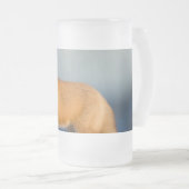 ブラウンキツネ フロストグラスビールジョッキ (正面右)