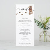 ブラウンキャバプーの子犬の結婚式パーティー メニュー (スタンド正面)