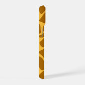 ブラウンキリンアニマルプリント模様 | ケーススタイリッシュ iPhone 15ケース (右側面)