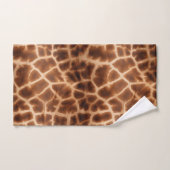 ブラウンキリンプリント バスタオルセット (ハンドタオル)