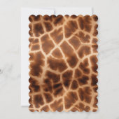 ブラウンキリンプリント 招待状 (裏面)