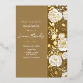 ブラウンキンセアニラフォイル招待状 箔招待状 (正面)