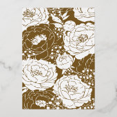 ブラウンキンセアニラフォイル招待状 箔招待状 (裏面)