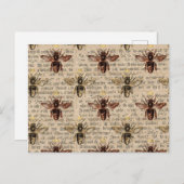 ブラウンクイーンビー ポストカード (正面/裏面)