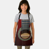 ブラウンクラシカルギター、キッズフルプリントエプロン エプロン (インサイチュ)