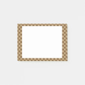 ブラウンクラシックチェッカーボードバイシャーリーテイラー ポストイット (正面)