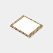 ブラウンクラシックチェッカーボードバイシャーリーテイラー ポストイット (アングル)