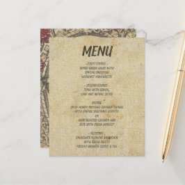 ブラウンクラシックヴィンテージ結婚のメニュー